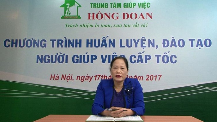 Bà Nguyễn Thị Hồng Doan - giám đốc trung tâm